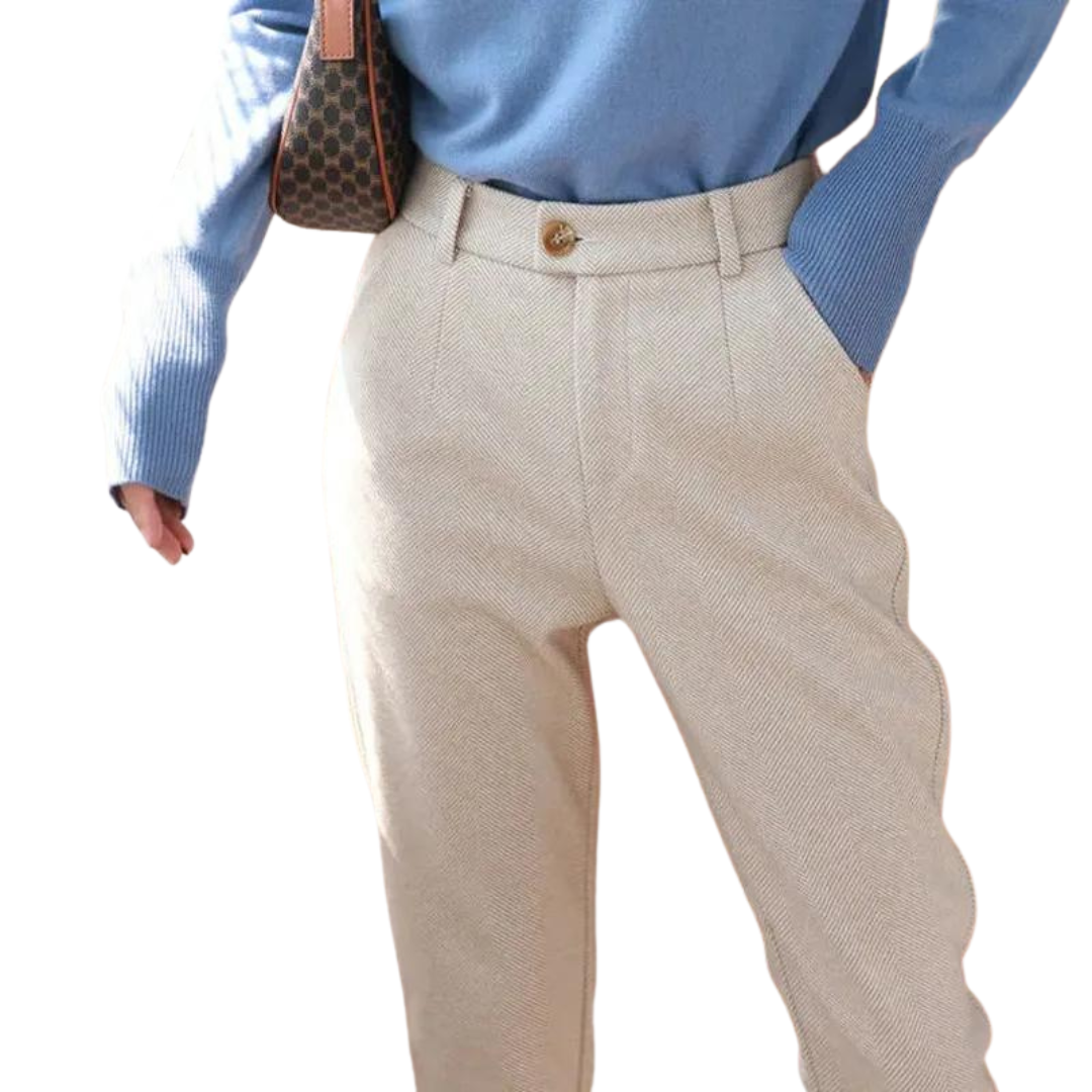 Calças Lápis Feminina - Cintura alta - Estilo terno calças de escritóri